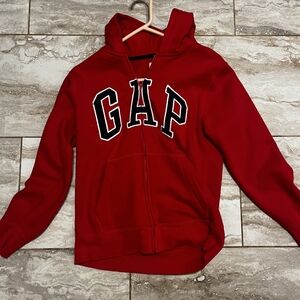 GAP Kids Red Zip-Up Hoodie